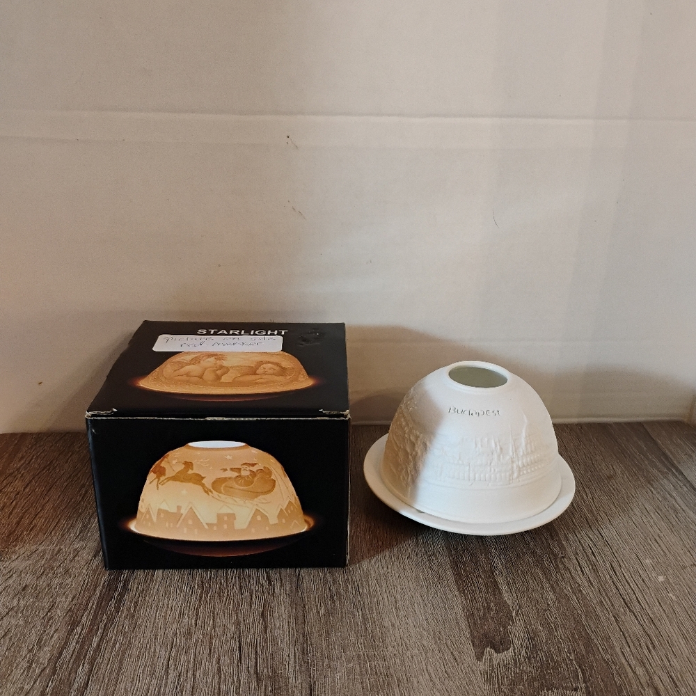 Starlight Glowing Ceramic Candleholder